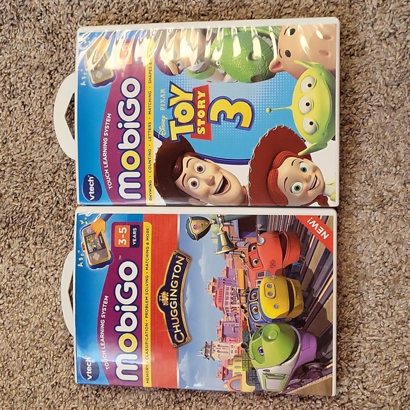 Vtech 2 MobiGo Games: Chuggington & Toy Story 3 - Picture 1 of 9